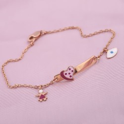 Armband mit Platte russisches Gold 