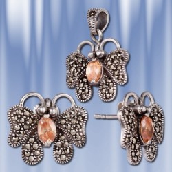 Silber-Set  "Schmetterlinge" aus Silber