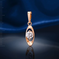  Anhaenger mit Swarovski&reg; Kristallen. Gold