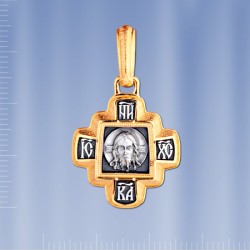 Russische Kreuz Anhaenger Silber 