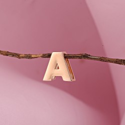 Rotgold 585 Anhänger Buchstabe A