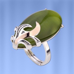 Silberring mit Uleksyt  