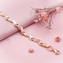 Gold Armband Damen russisches Gold 585° bicolor