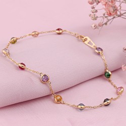 Goldarmband Gelbgold Zirkonia