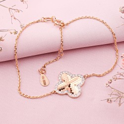 Goldarmband 585 mit Diamanten