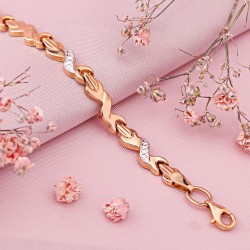 Armband aus Rotgold/Weissgold 585°