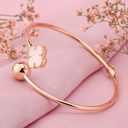 Rotgold 585 Armband mit Perlmutt