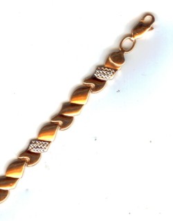 Armband aus Rot/Weissgold 585°