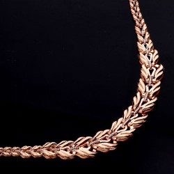 Collier russisches Gold in Deutschland. Bicolor Goldarmband 
