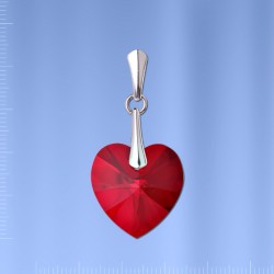 Anhaenger mit Swarovski Kristallen. Silber