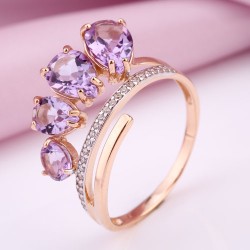  Russisches Goldschmuck Amethyst 