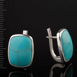 Ohrringe mit Tuerkis Silber 