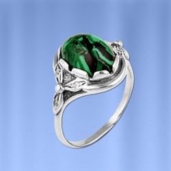 Ring mit Malachit Silber 