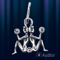 Silber Sternzeichen "Zwillinge"