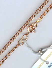 Russian red gold Chain Rombo 2 50