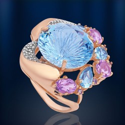  Russisches Goldschmuck Topas