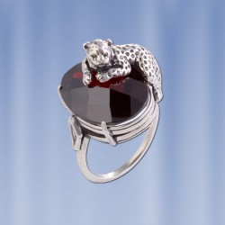 Silberring mit Granat