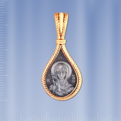 Russische Ikone Silber