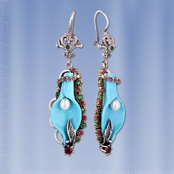 Ohrringe Russische Silberschmuck