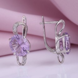 Ohrringe Silber & Amethyst
