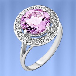 Silberring mit Amethyst 