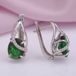 Ohrringe mit Quarz. Silber 925°