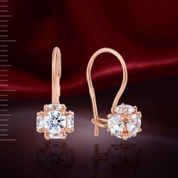 Ohrringe Russgold Fianiten Swarovski&reg;