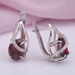 Ohrringe mit Quarz. Silber 925°