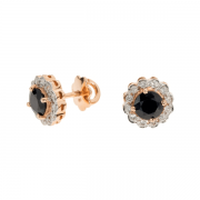 Ohrringe aus Gold mit Saphiren und Diamanten
