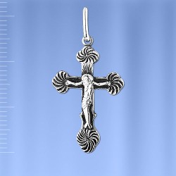 Kreuzanhaenger russisches Sterling Silber