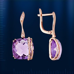 Russisches Goldschmuck Amethyst