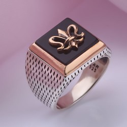  Herrenring russisches Sterling Silber