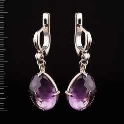 Ohrhaenger mit Amethyst Silber 925°