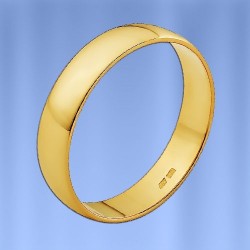 Russisches Goldtrauring Gelbgold 585