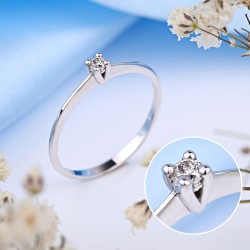 Gianni Lazzaro. Weissgoldring mit Diamanten