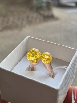 Silberring mit Bernstein