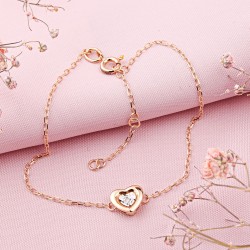 Goldarmband 585 mit Diamanten