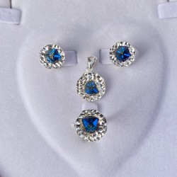 Silberset mit Swarovski&reg;