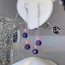 Silberohrhaenger. Swarovski&reg;