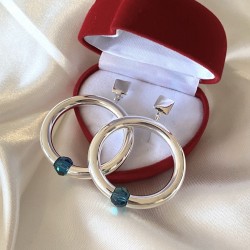 Silberohrhaenger mit Swarovski&reg;