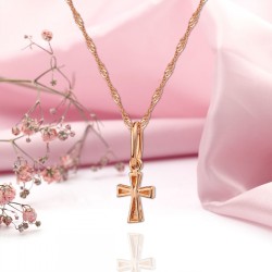 Kreuzanhänger mit Goldkette
