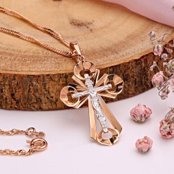 Kreuzanhänger mit Goldkette 585
