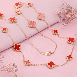 Goldkette Gelbgold Korallen