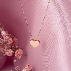 Goldene Halskette "Herz"