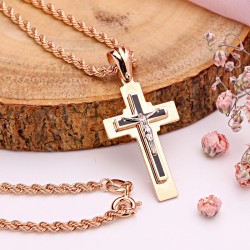 Kreuzanhänger mit Goldkette 585