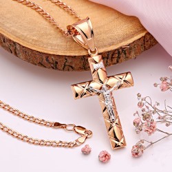 Kreuzanhänger mit Goldkette 585