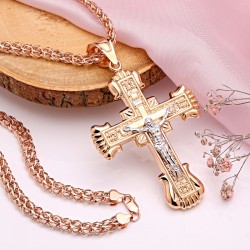 Kreuzanhänger mit Goldkette 585
