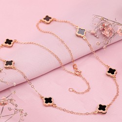 Rotgold 585 Collier mit Onyx ⌀ 6 mm kaufen 