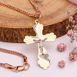 Kreuzanhänger mit Goldkette 585