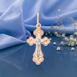 Kreuzanhänger mit Kruzifix orthodox